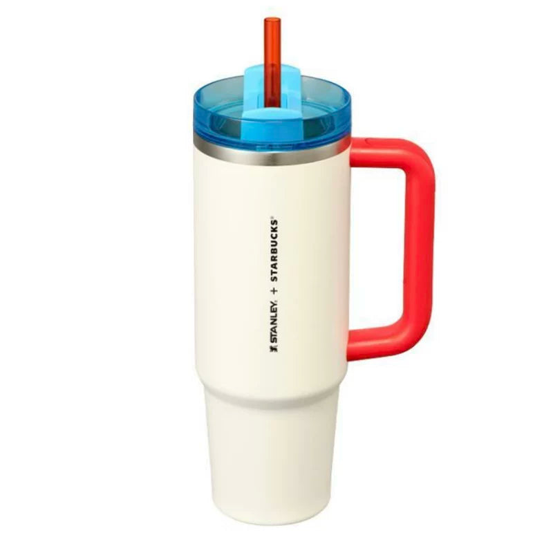 Starbucks Korea 2025 Christmas series 887ml Stanley Straw Stainless Steel Cup 30oz