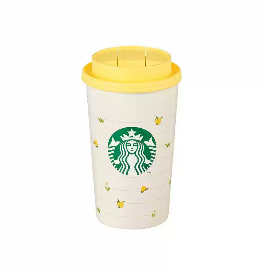 Starbucks Korea 2025 Spring1 season Yellow thermos 355ml 12.49oz