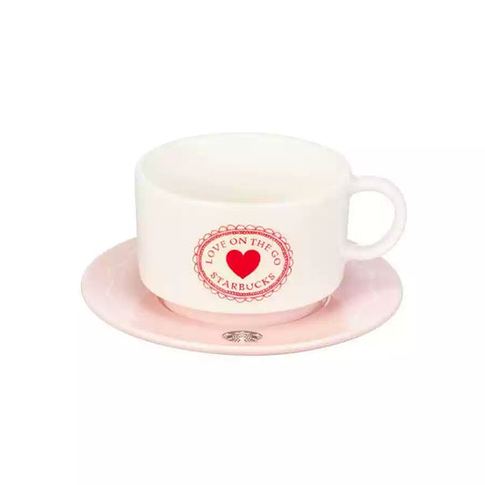 Starbucks Korea 2025 Valentine's Day series Sweetheart Bunny Mugs and Saucer 237 ml