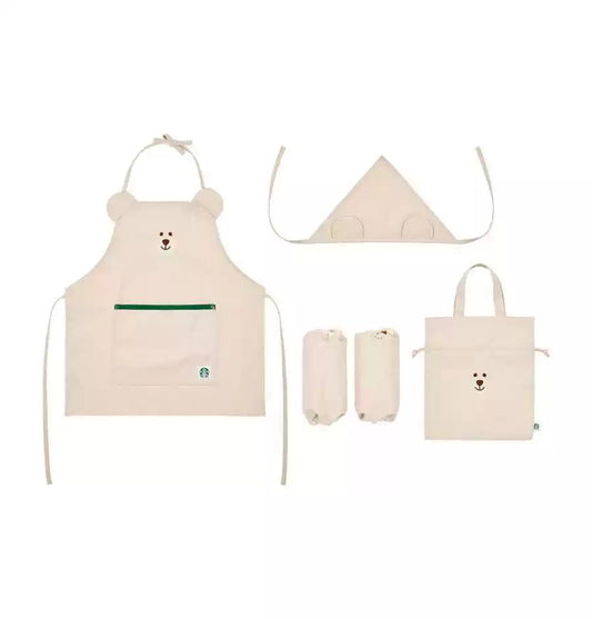 Starbucks Korea 2025 back to school series Children's Apron Set