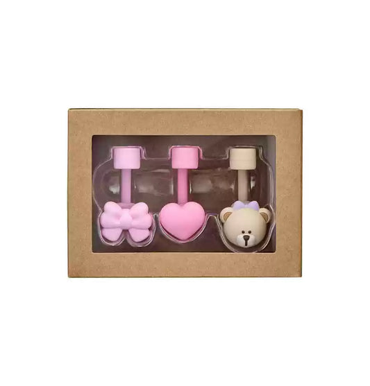 Starbucks Korea 2025 back to school series Pink straw plug set