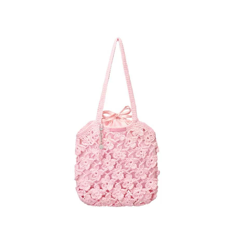 Starbucks Korea 2026 Cherry Blossom Series Pink Braided Bag