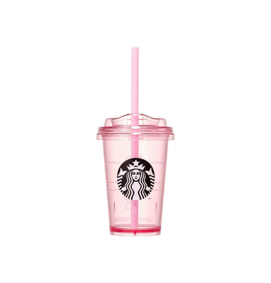 Starbucks Korea 2026 Cherry Blossom Series Pink Plastic Straw 300ml 10.56oz