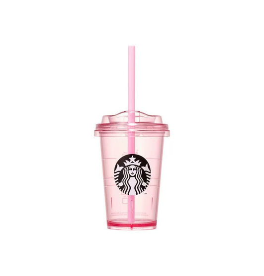 Starbucks Korea 2026 Cherry Blossom Series Pink Plastic Straw 300ml 10.56oz