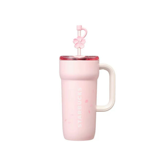 Starbucks Korea 2026 Cherry Blossom Series Pink Stainless Steel Straw Cup 591ml 20.8oz