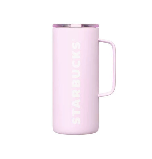 Starbucks Korea 2026 Cherry Blossom Series Purple Handle Desktop Cup 503ml 17.7oz