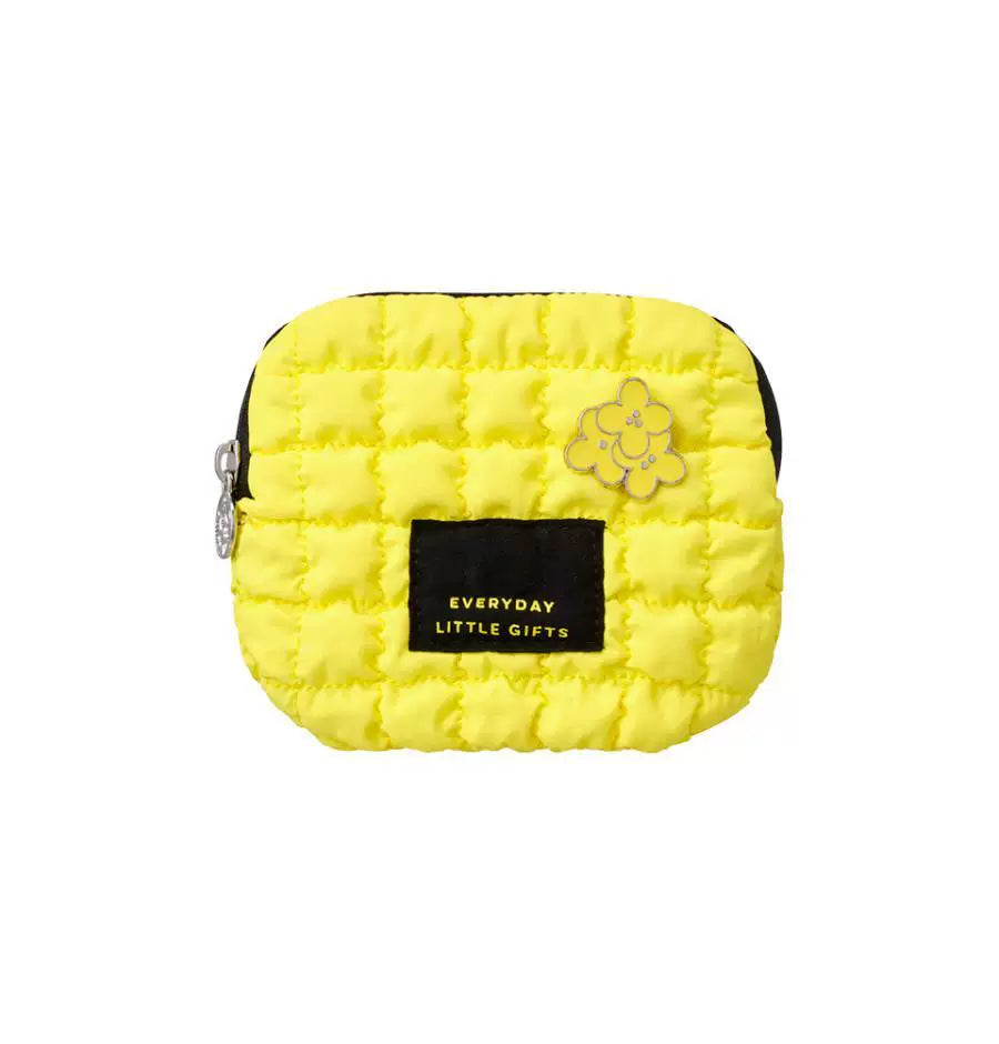 Starbucks Korea 2026 Jeju Island series black and yellow storage bag