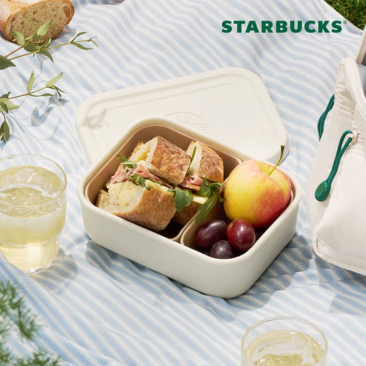 Starbucks Korea 2026 New Semester Series Silicone Lunch Box 15.5x11.5cm