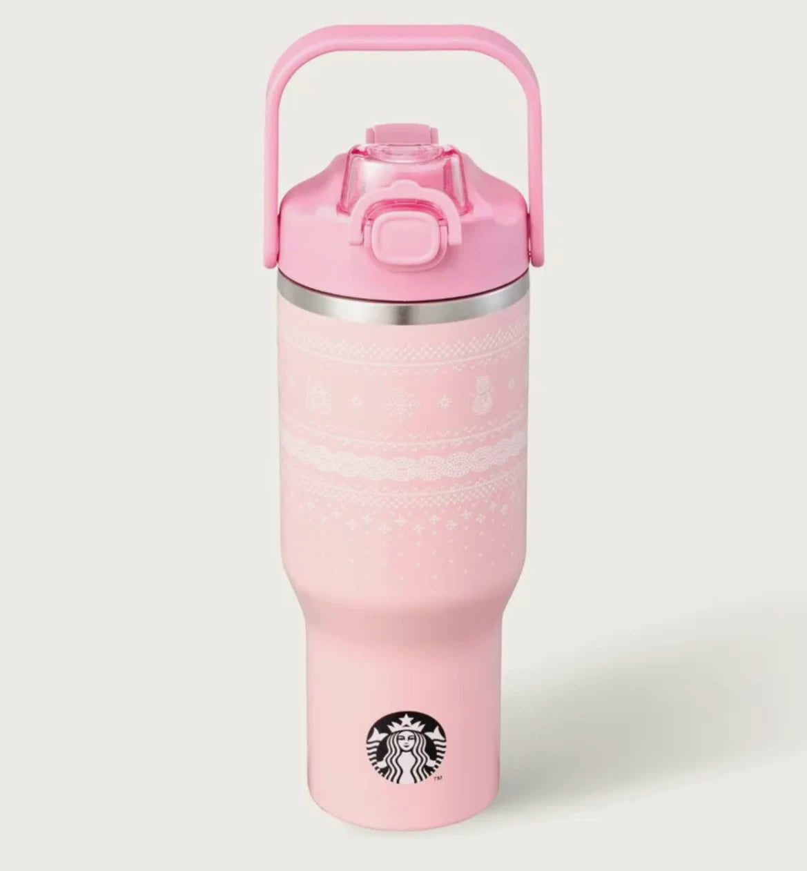 Starbucks Korea 2026 Valentine's Day series Pink Stainless Steel Hand Cup 946ml 33.29oz