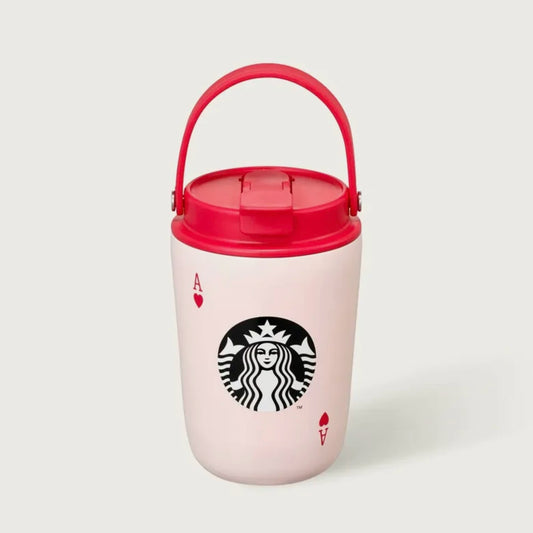 Starbucks Korea 2026 Valentine's Day series stainless steel hand cup 384ml 13.51oz