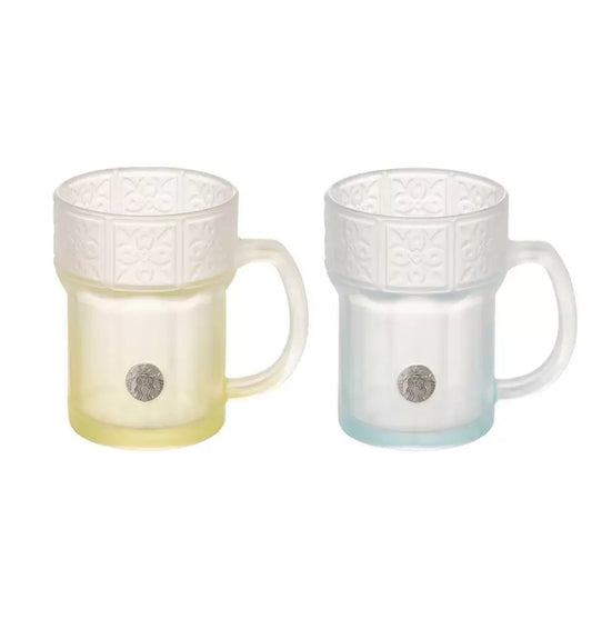 Starbucks Korea Summer 2026 Mediterranean-Style Series Glass Set 450ml 15.84oz
