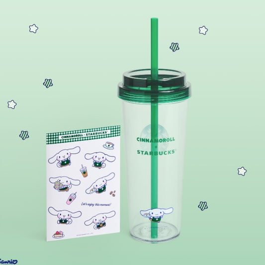 Starbucks Philippines 2026 X Cinnamoroll series straw Transparent cup 30oz