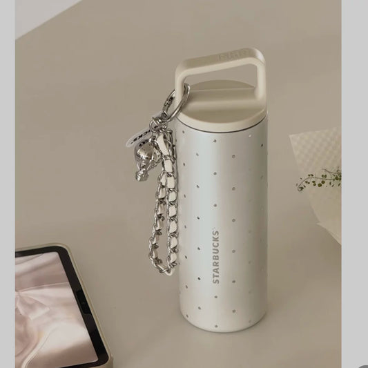 Starbucks Polka Dot Wonderland Series 473ml MiiR Co-Branded Stainless Steel Tumbler with Phone Charm