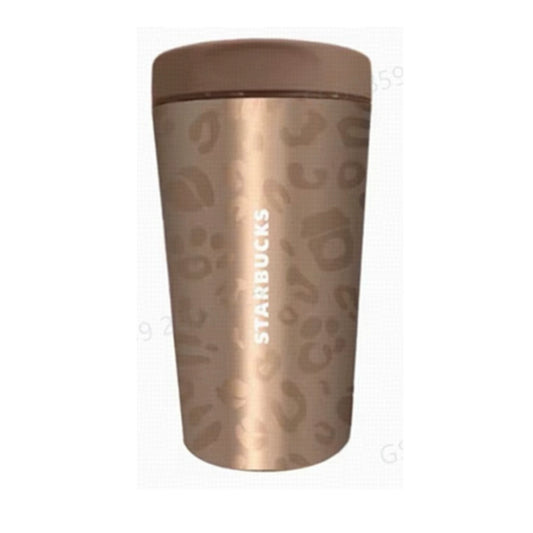 Starbucks Starbucks China 2026 Leopard Print Series 360ml Push Lid Stainless Steel Desktop Cup