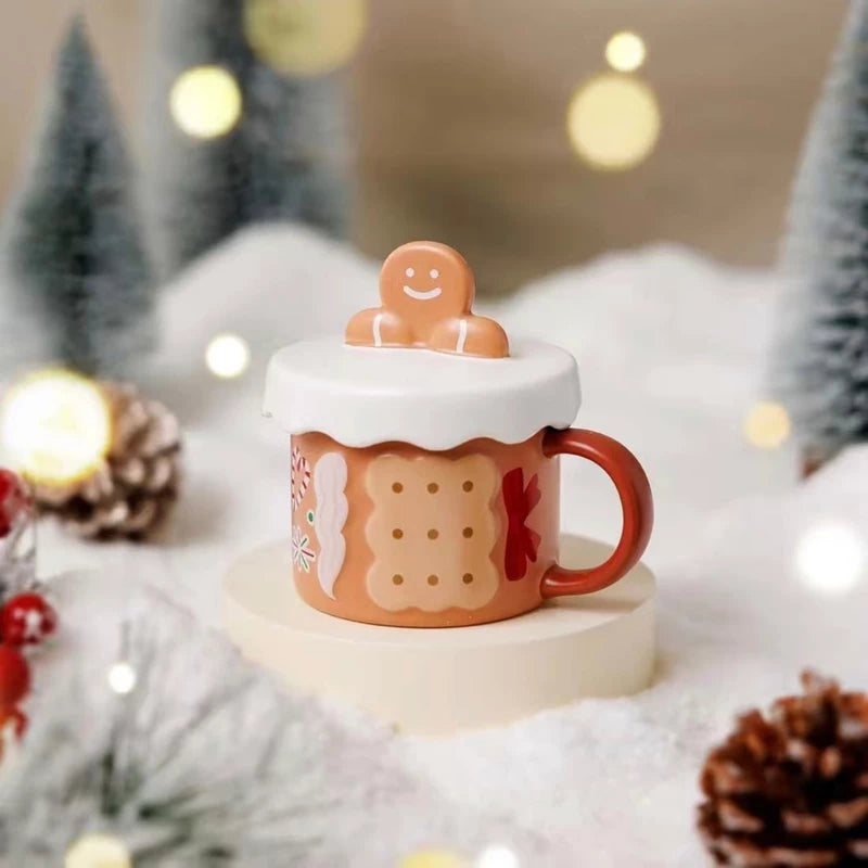 Starbucks Taiwan 2025 Christmas Party Series Gingerbread Man Mug Set 3.13oz 89ml