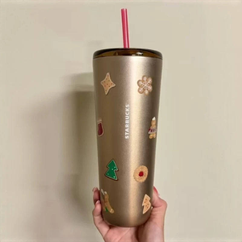 Starbucks Taiwan 2025 Christmas Party Series Stainless Steel TOGO Cold Water Cup 710ml 24oz