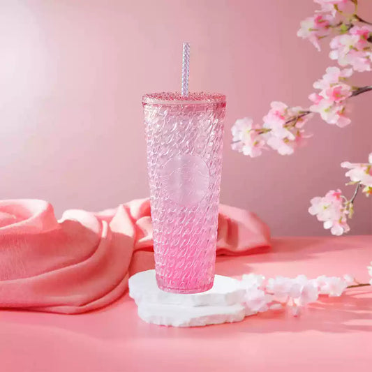 Starbucks Taiwan 2025 Sakura series Sakura Pink Plastic Straw Cup 710ml