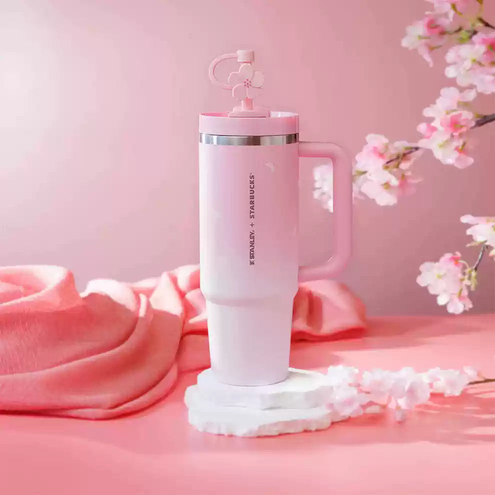 Starbucks Taiwan 2025 Sakura series Stanley Stainless steel cup 887ml 30oz with stopper