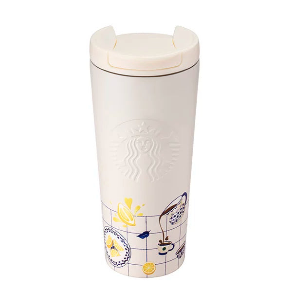 Starbucks Taiwan 2025 Summer Mediterranean Style Series Stainless Steel Cup 473ml 16.65oz