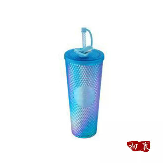 Starbucks Taiwan 2025 summer season1 series Bling Blue Whale TOGO cold water straw cup 710ml 24.99oz
