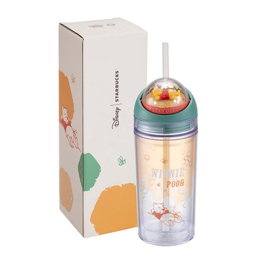 Starbucks Taiwan 2026 Winnie the Pooh Series Rotating TOGO Cold Cup 355ml 12.49oz