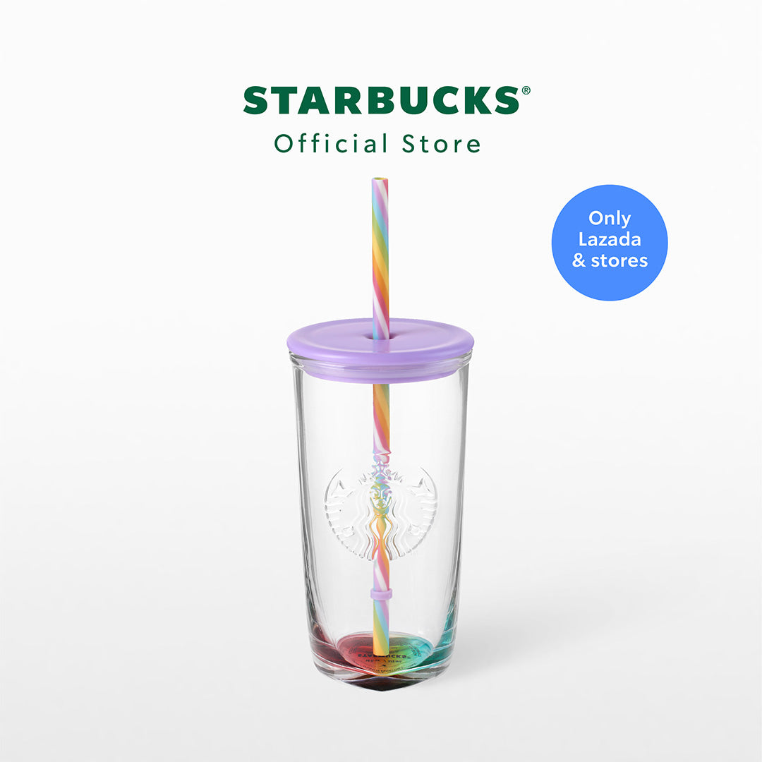 Starbucks Asia 2026 Rainbow series Glass Cold Cup 16oz