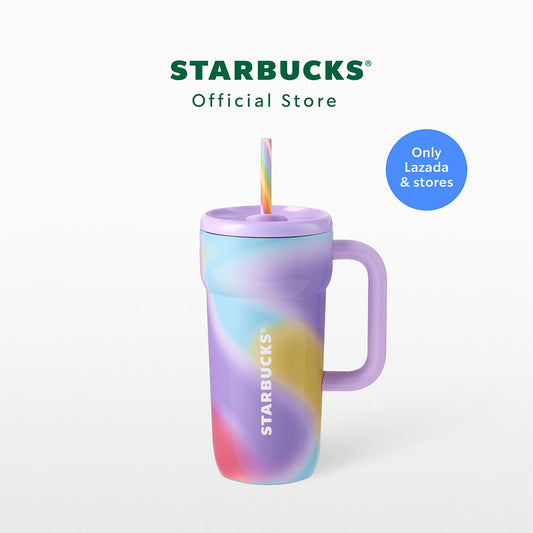 Starbucks Asia 2026 Rainbow series Stainless Steel Rainbow Cold Cup 20oz