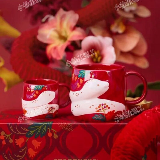 Starbucks China 2025 snake new year mug set two mugs Starbucks loveinstarbucks