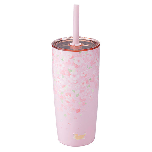 Starbucks Taiwan 2026 Sakura series Corgi appreciation cherry blossom stainless steel cup 591ml