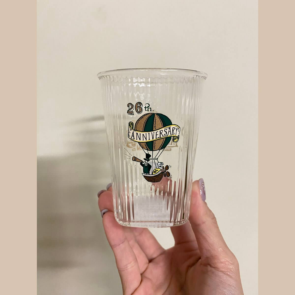 Starbucks Taiwan 2024 26th anniversary Ho-t air balloon adventure glass 207ml loveinstarbucks loveinstarbucks