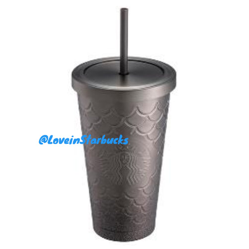 Starbucks Taiwan 2024 Christmas series Stainless steel fish scale straw cup 473ml Starbucks loveinstarbucks