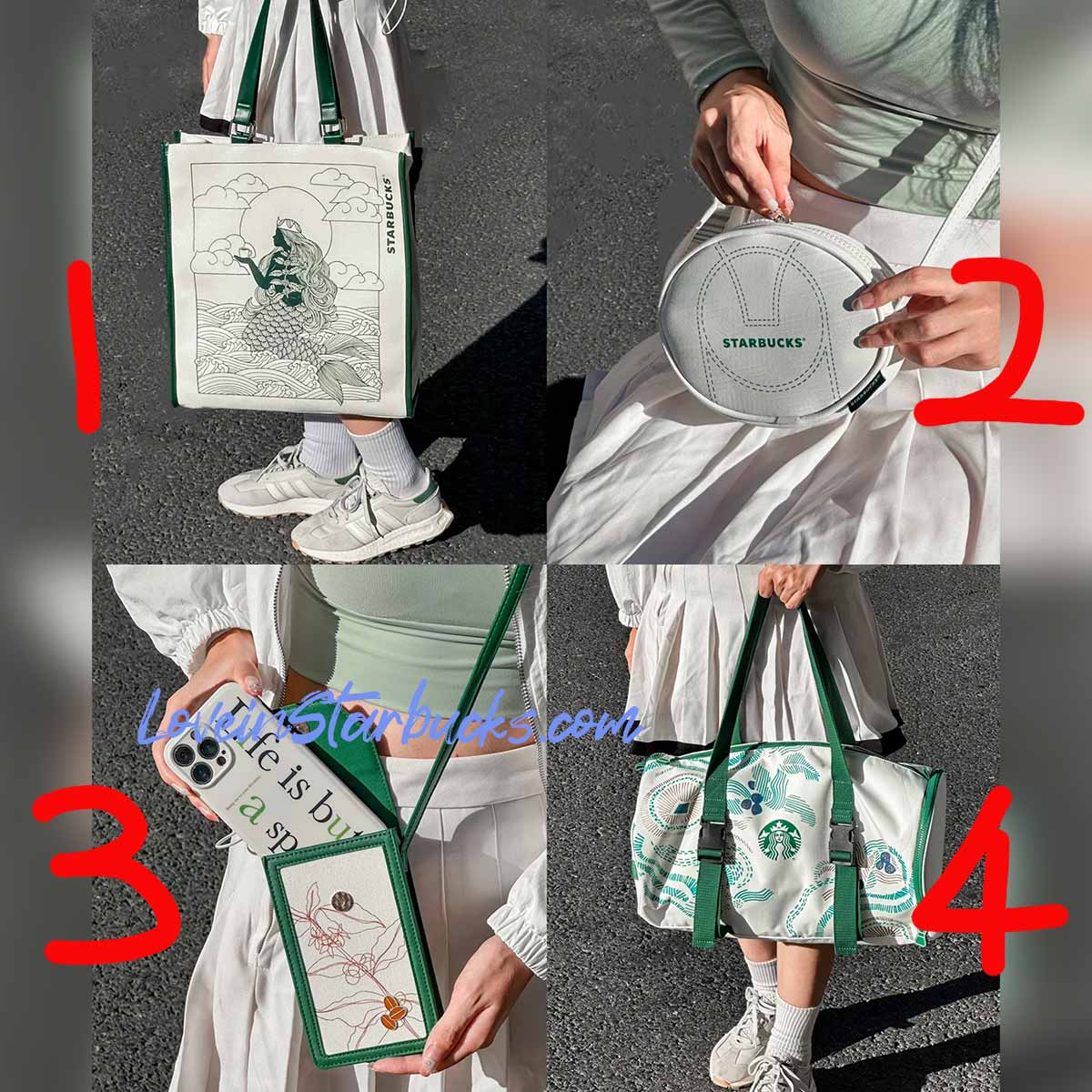 Starbucks China 2023 Coffee Bean Travel bag Starbucks loveinstarbucks