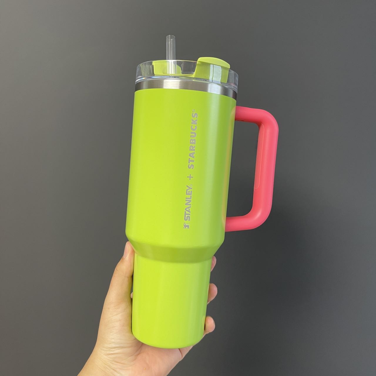 Flaw Starbucks Music Carnival Green Stanley stainless steels cup 40oz without original box Starbucks loveinstarbucks