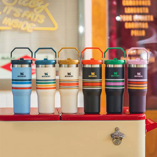 Stanley tumbler ICEFLOW FLIP Vacuum Insulated stainless steel straw cup 30oz Starbucks loveinstarbucks