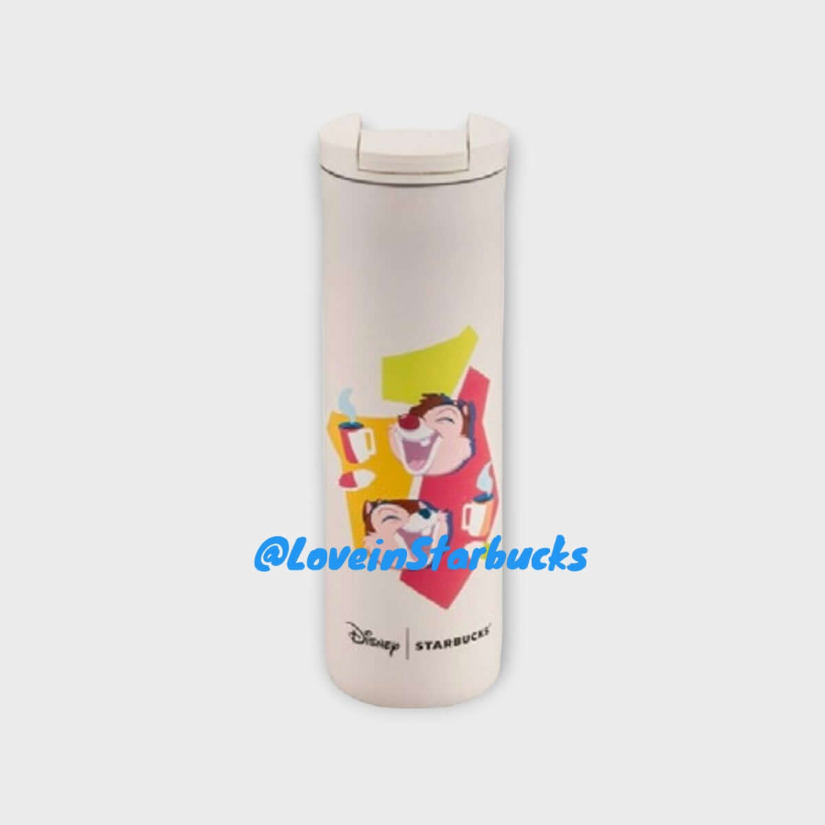 Starbucks Disney co-branded Taiwan 2024 series DISNEYFUN Chip 'n' Dale Stainless Steel Cup 473ml loveinstarbucks loveinstarbucks