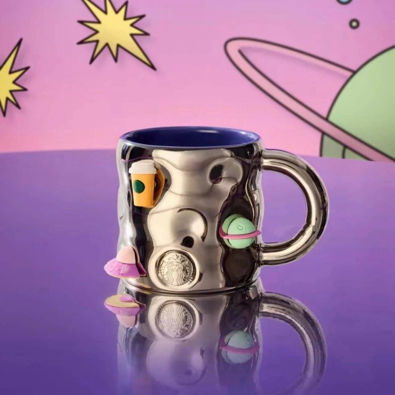 Starbucks China 2024 Summer Night Sky Series Color-plated ceramic mug 380ml Starbucks loveinstarbucks