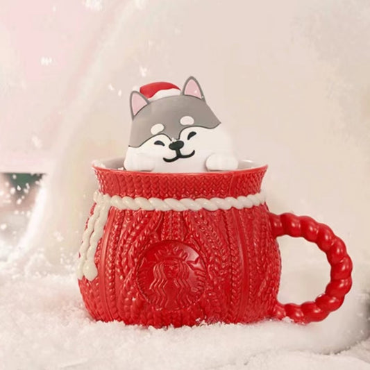Starbucks China 2023 Christmas cute pet series ceramic mug 525ml Starbucks loveinstarbucks