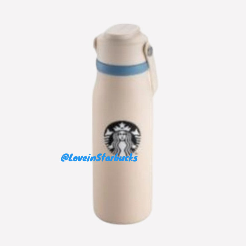 Starbucks Taiwan 2024 Christmas series Beige stainless steel handle cup 532ml Starbucks loveinstarbucks