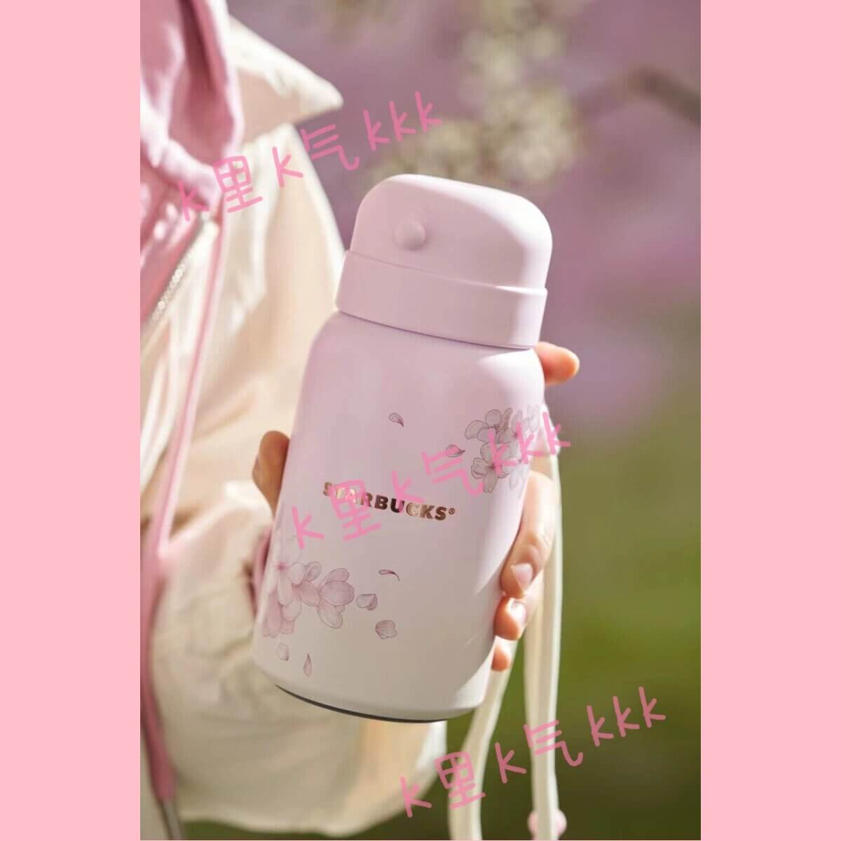 Starbucks China 2024 spring walk series pink Sakura stainless steel cup Starbucks loveinstarbucks