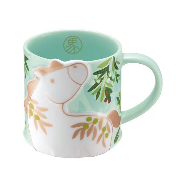 Starbucks Taiwan 2026 Year of the Horse New Year series green stainless steel cup 355ml