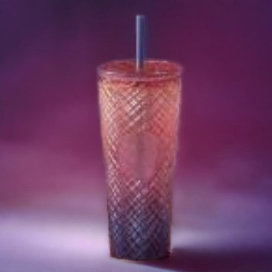 Starbucks Taiwan 2024 Jade Rabbit Sunset Orange JEWELED straw cup 24oz Starbucks loveinstarbucks