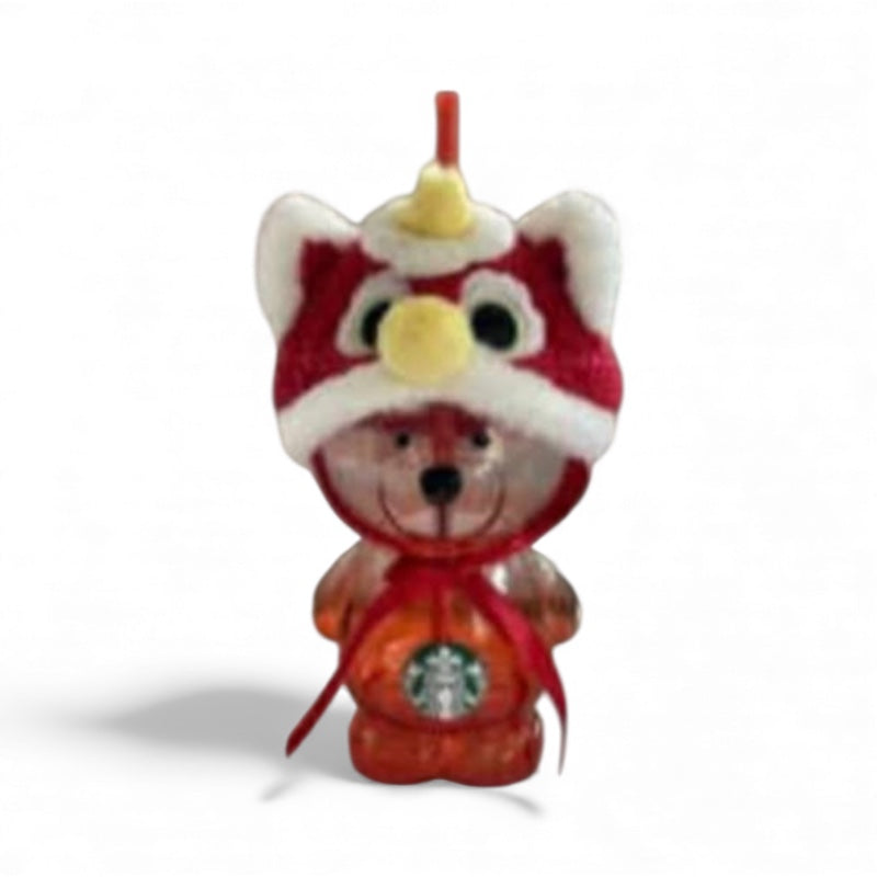 Starbucks Thailand 2026 ST-Lion Bearista Bear straw glass cold cup 20oz