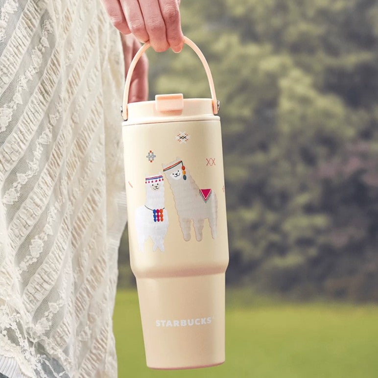 Starbucks China 2024 online Alpaca series Stainless steel cup 820ml Starbucks loveinstarbucks