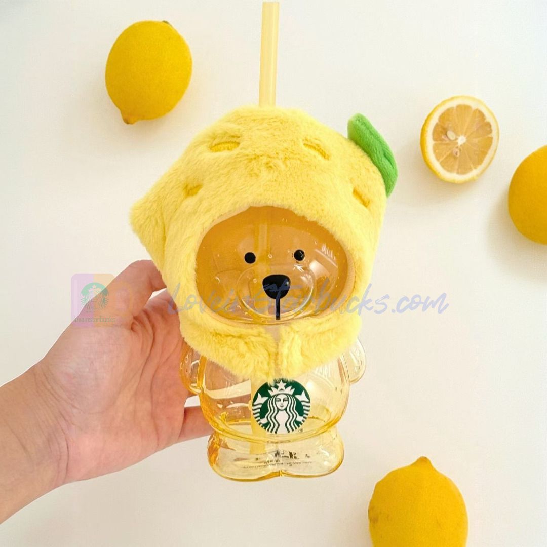 Starbucks China 2025 Fruit Romance online series Lemon Bearista bear Glass 460ml