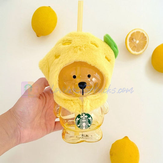Starbucks China 2025 Fruit Romance online series Lemon Bearista bear Glass 460ml