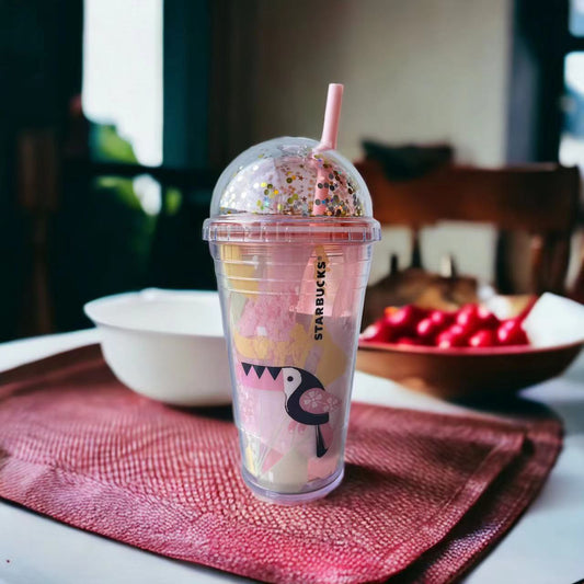 Starbucks China Shiny beak bird plastic straw cup Starbucks loveinstarbucks