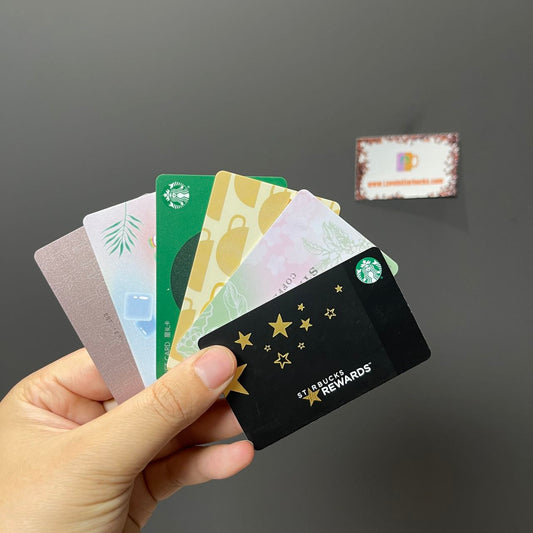 Starbucks 6PCS gift cards without money Starbucks loveinstarbucks