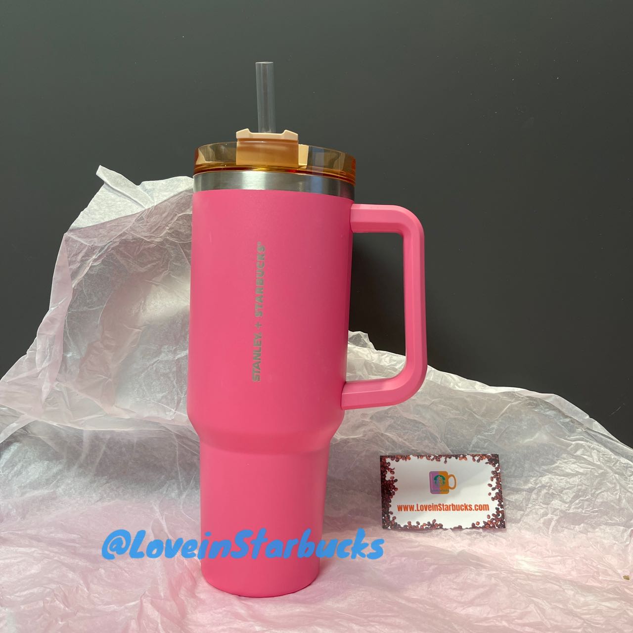Starbucks x Stanley Philippines Pink Blush Carnation 40oz SS Tumbler loveinstarbucks loveinstarbucks