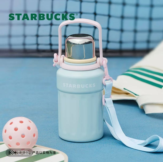 Starbucks China 2025 colorful summer Blue stainless steel cup 976ml