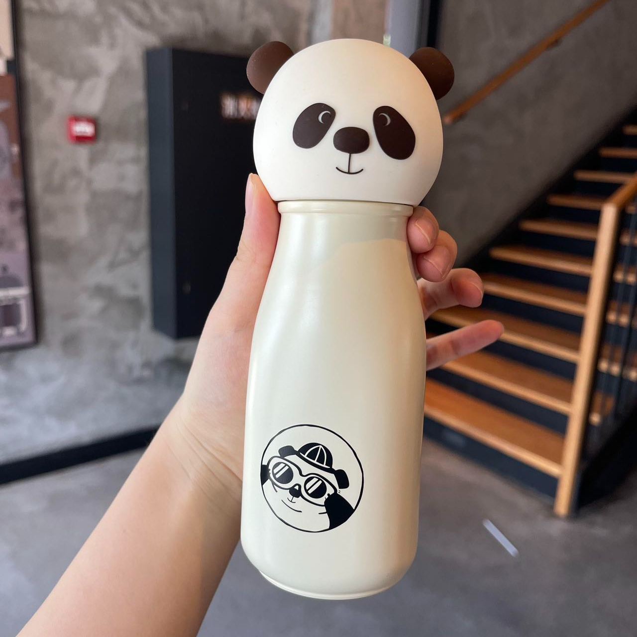 Starbucks China Traveling Panda series Green apron stainless steel cup 237ml Starbucks loveinstarbucks